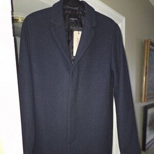 Beautiful Wool Coat Dark Sapphire Color (Navy) - European Medium